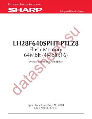 LH28F640SPHT-PTLZ8 datasheet  